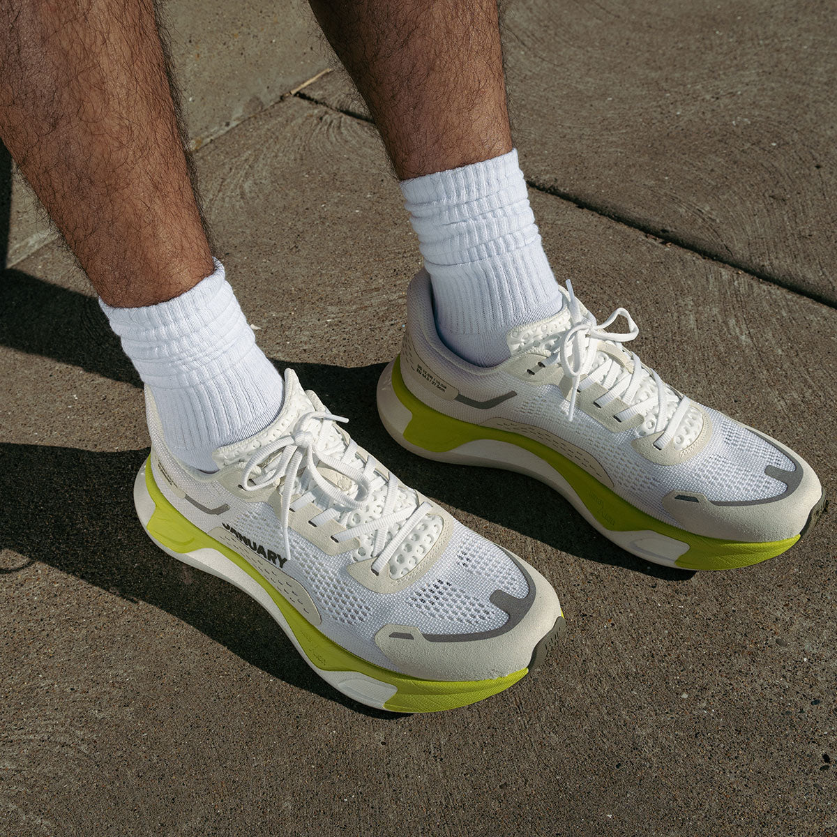 January™ Scignal Shoe in Morning Mist on foot