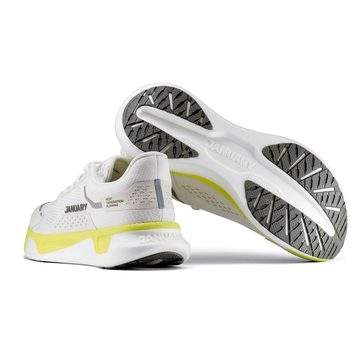 Morning Mist shoe pair. Back and bottom of sole.