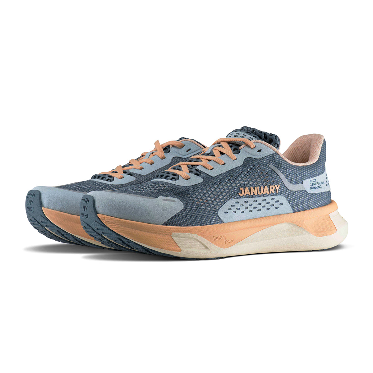 Twilight Fog shoe pair. Side angle view.